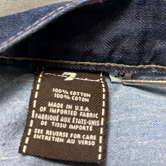 7 For All Mankind Men's Austyn Relaxed Straight Jeans | 34 Waist - Picture 5 of 5